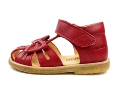 Angulus sandal red med sløjfe